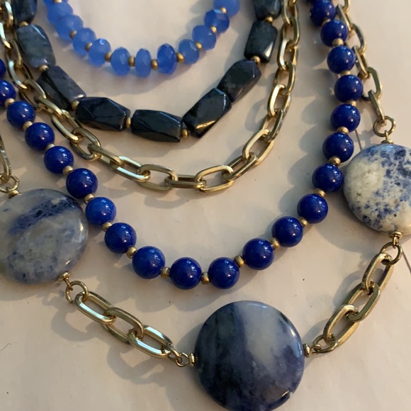 Rox by Alexa Multi strand gemstone necklace blue - Picture 3 of 3
